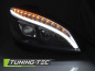 Preview: LED Tagfahrlicht Design Scheinwerfer für Mercedes Benz C-Klasse W204 07-10 schwarz